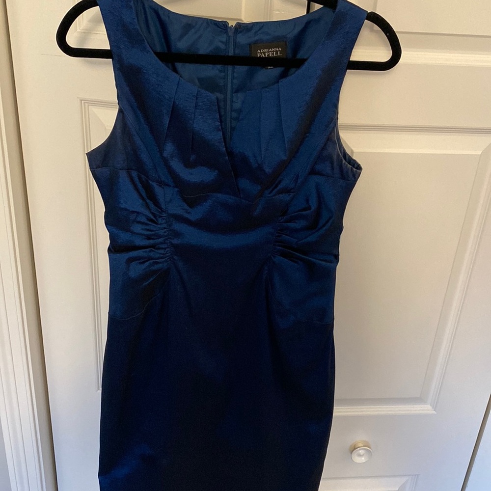 Adrianna Papell - navy blue, mid-length dress